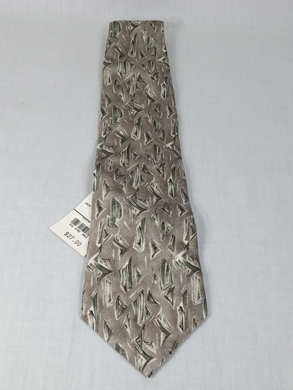 Pierre Cardin Silver Gray Patterned Men's Tie NWT